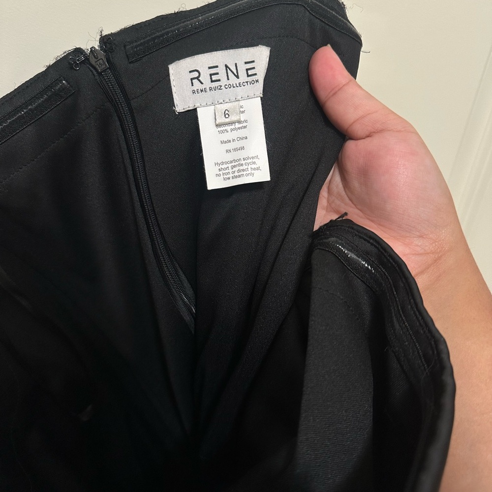 Rene Ruiz Collection Elegant Black Strapless Evening Gown - Picture 4 of 4
